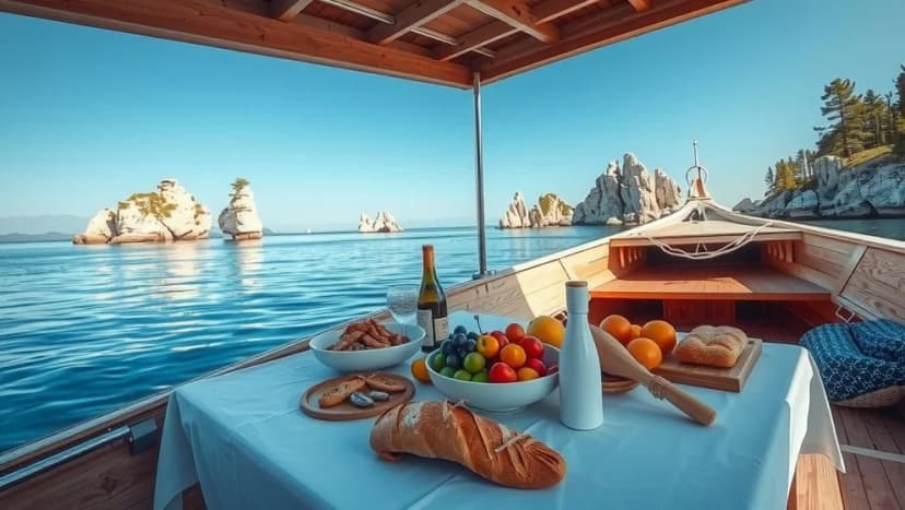 Båttur i Stockholms skärgård med mat