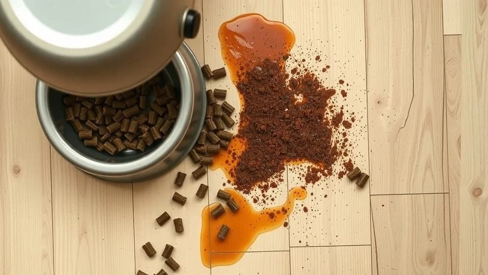 Varför kräks min hund upp osmält mat