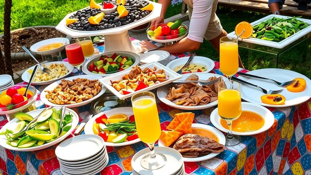 Kall mat till många personer som älskar enkelt