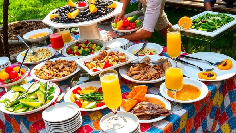 Kall mat till många personer som älskar enkelt