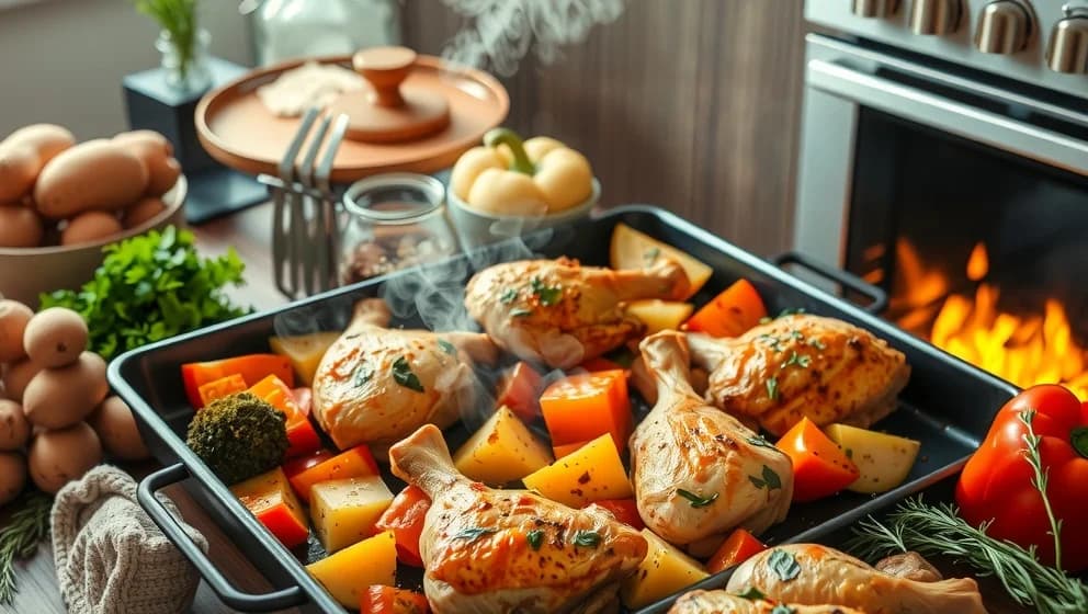 Mat för många i ugn som är lätt att laga