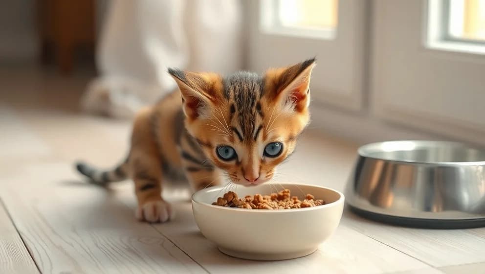 Vad ska din kattunge äta vid 12 veckor