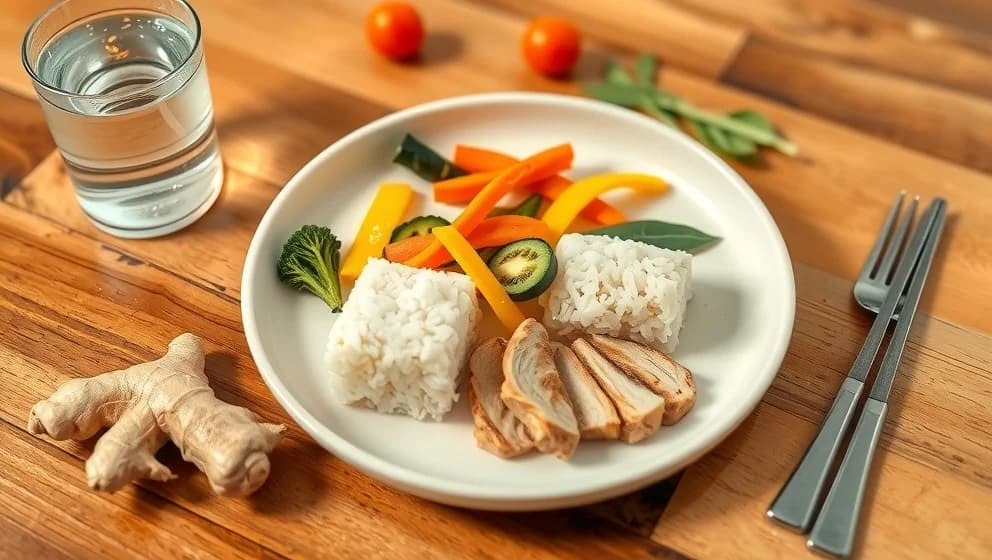 Mild mat för magen som smärtar