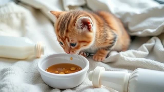 När börjar kattungar äta mat