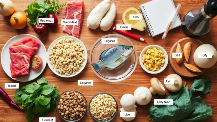 Puriner i mat tabell för din hälsa