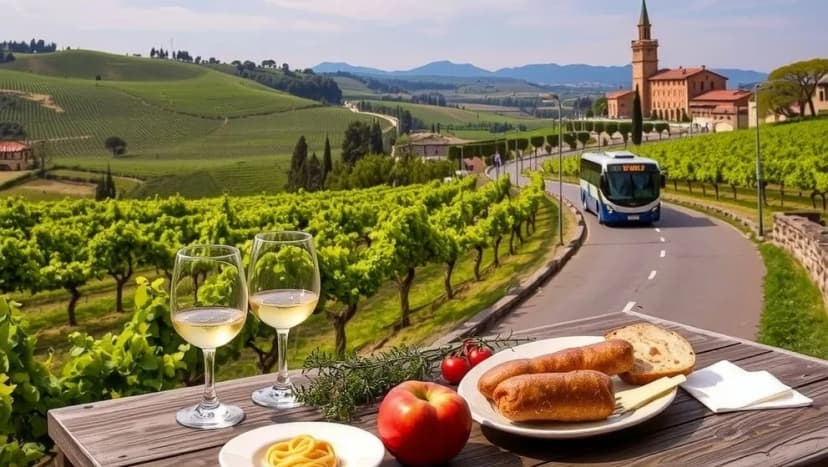 Rolfs flyg och buss genom Italien mat och vin